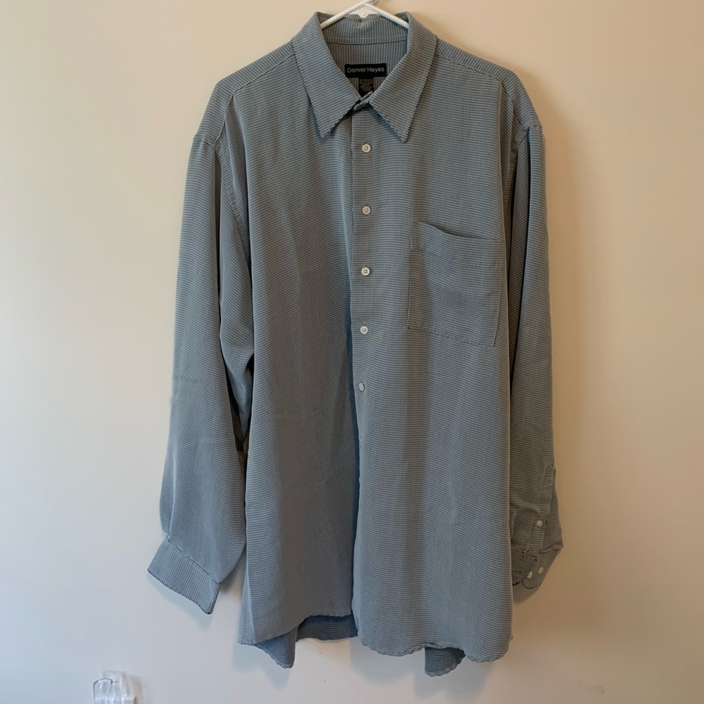 🤩 3 for $20 / Denver Hayes Blue Button-up XL Tall Shirt